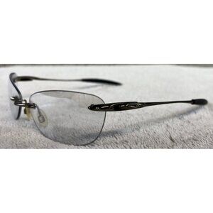 Oakley Why 8.1 Rimless Sunglasses Frames 05-880 Black Chrome Clear Lenses